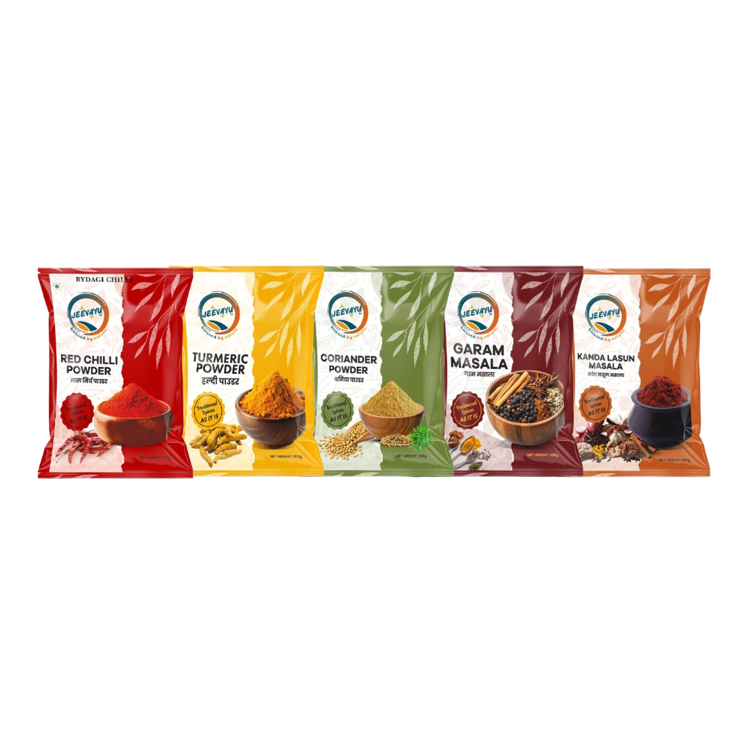 SPICES COMBO-5 (5 Packs 100g Each)